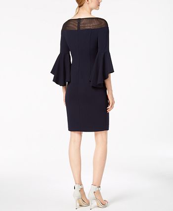 Calvin klein illusion 2025 bell sleeve dress