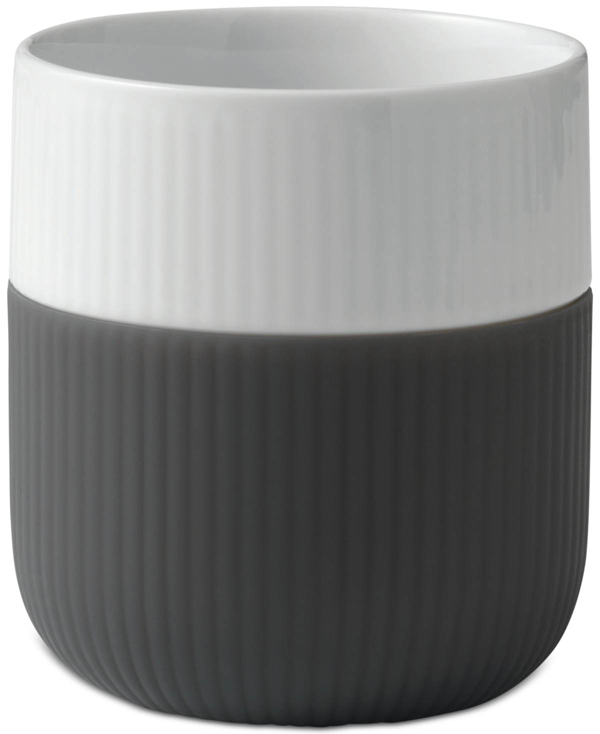 Anthracite Fluted Contrast Mug - Two-tone