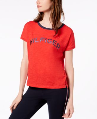 Tommy Hilfiger - Cotton Metallic-Logo T-Shirt