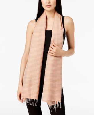 Eileen Fisher - Cotton & Silk Striped Scarf