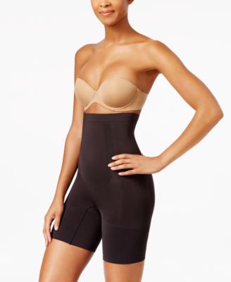 Spanx Ss1915 Oncore High Waisted Mid Thigh Short Shaper Black 1x W/straps  for sale online