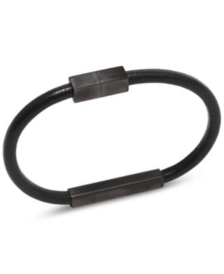 Kenneth Cole Reaction - Men's Leather Cord Bracelet