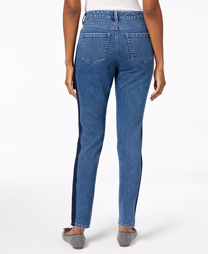 Charter Club Bristol Skinny Side-Stripe Ankle Jeans, Created for Macy's ...