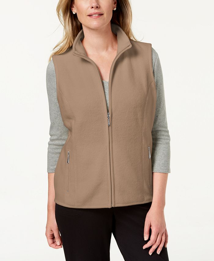Macy's karen scott fleece new arrivals vest