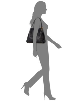 COACH Edie 31 Signature Embossed Leather Shoulder Bag