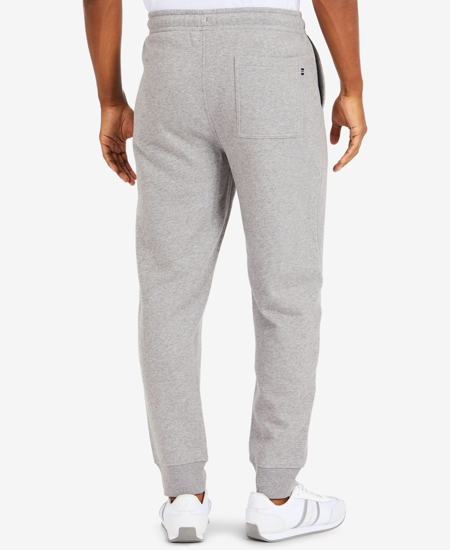 Мужские брюки Nautica Classic-Fit Super Soft Knit Fleece Jogger, цвет: Каменный серый — фото 2