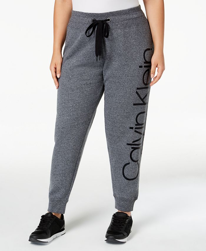 Calvin Klein Women's Logo Joggers Black Size XX-Large