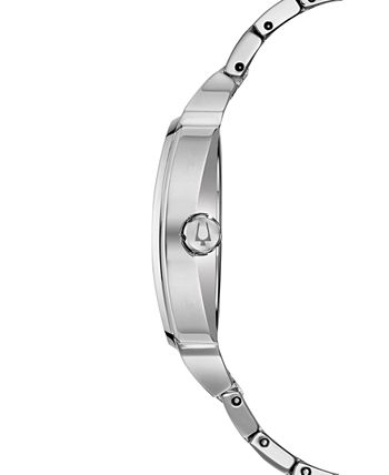 Bulova - Men's Stainless Steel & Crystal-Accent Bracelet Watch 40mm