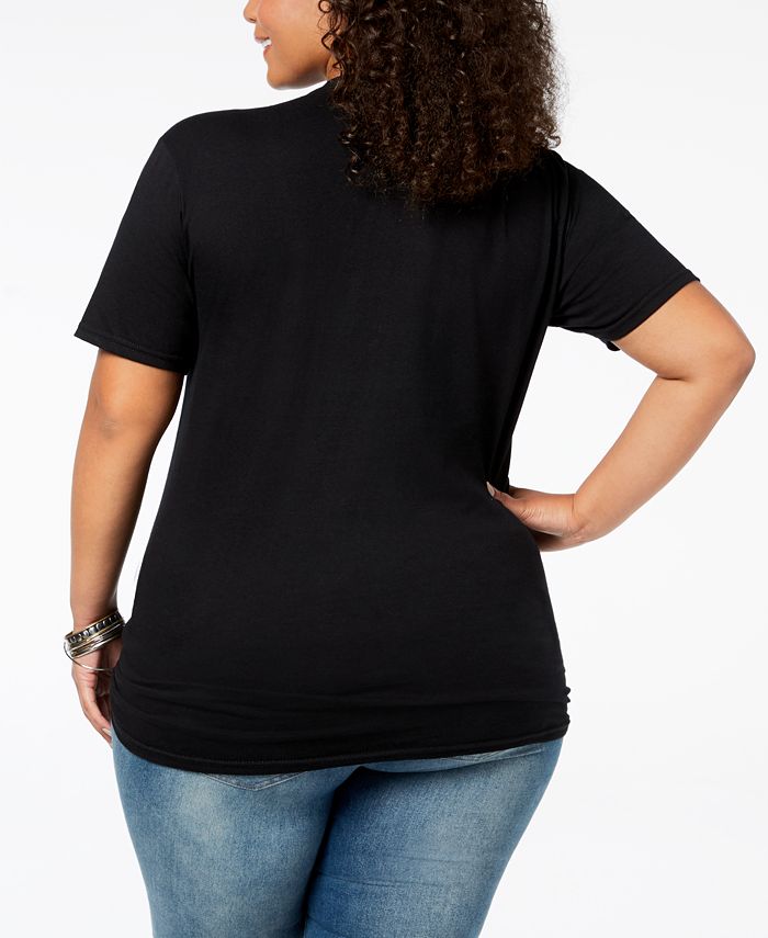 Love Tribe Hybrid Plus Size Cotton Cereal & Milk Graphic T-Shirt - Macy's