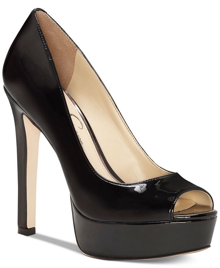 Jessica simpson peep toe platform pump store