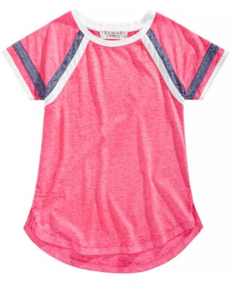 Pink Republic - Big Girls Striped-Sleeve Raglan T-Shirt