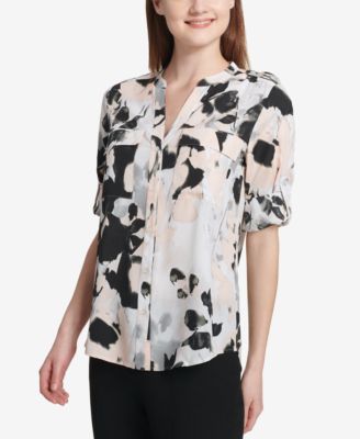 macy's calvin klein womens blouses