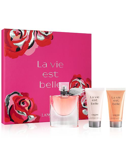 Lancome 3 Pc La Vie Est Belle Eau De Parfum Gift Set Reviews Beauty Gift Sets Beauty Macy S