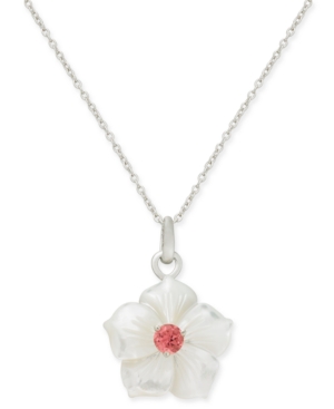 image of Pink Tourmaline (1/4 ct. t.w.) & Mother-of-Pearl 18