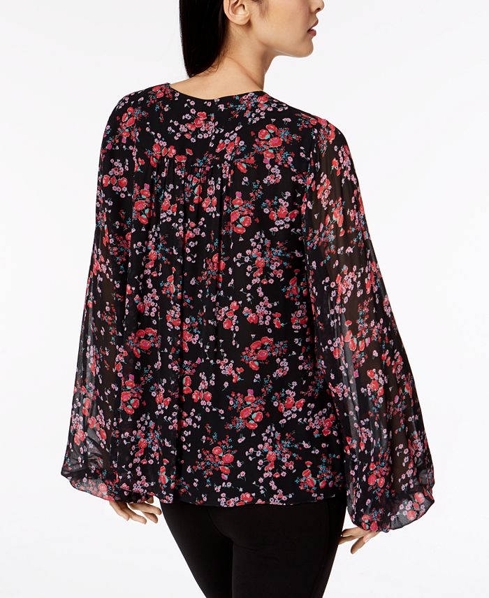 Nanette Lepore Floral-Print Top, Created for Macy's - Macy's