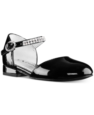 Shop Nina Cera Ankle-strap Shoes, Toddler, Little & Big Girls In Black Patent