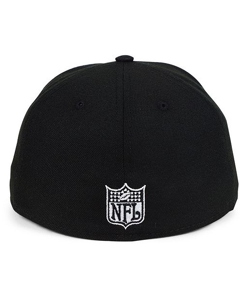 New Era New England Patriots Black And White 59FIFTY Fitted Cap ...