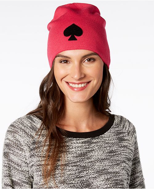 Kate Spade New York Solid Spade Beanie Reviews Macy S