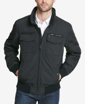 Tommy Hilfiger Men's Four-Pocket Filled Performance Bomber Jacket