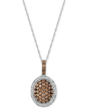 image of Le Vian Chocolatier Diamond Oval Cluster 18