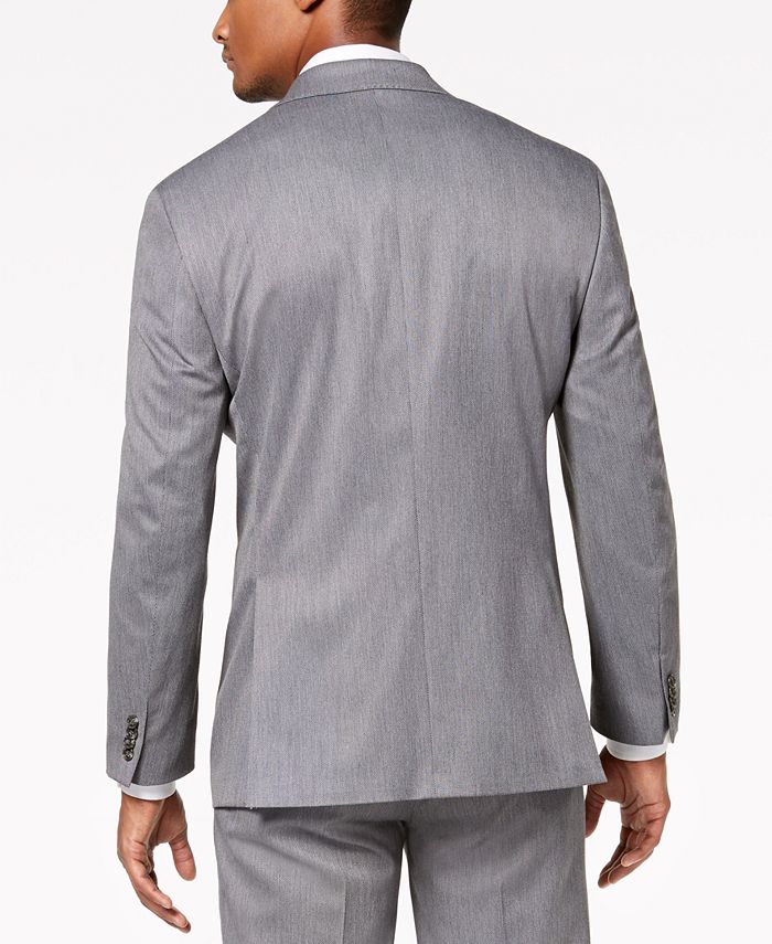 Sean John Men's Classic-Fit Stretch Gray Tic Suit Jacket & Reviews ...