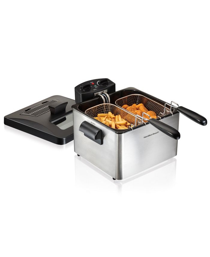 Hamilton Beach Double Basket Professional Deep Fryer Macy's