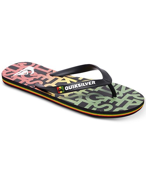 Quiksilver Men's Molokai Random FlipFlop Sandals & Reviews Sandals & FlipFlops Men Macy's