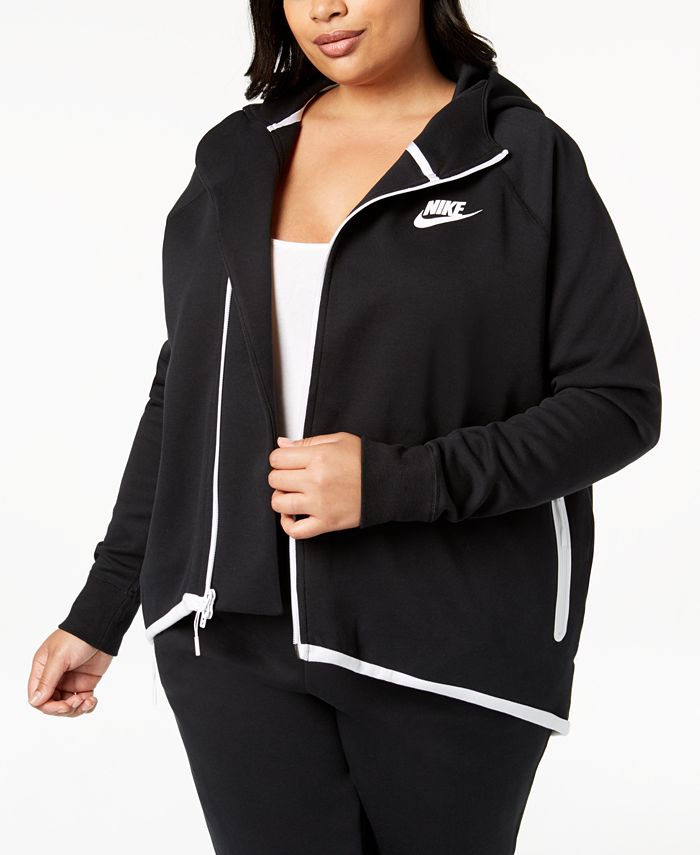 Perceptueel Malaise staal Nike Plus Size Sportswear Tech Fleece Cape Jacket - Macy's
