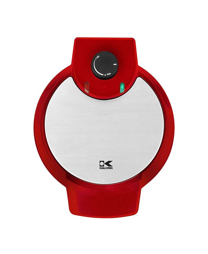 Kalorik Red Metallic Heart Shape Waffle Maker Macy's