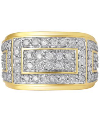 Men's Diamond Cluster Ring (2 ct. t.w.) in 10k Gold