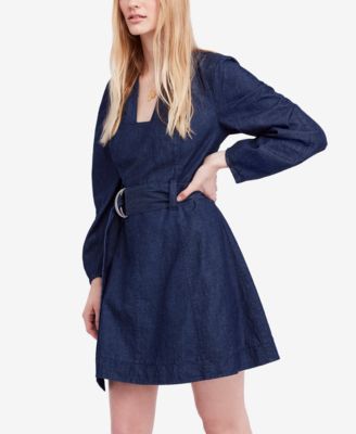 macys denim dress