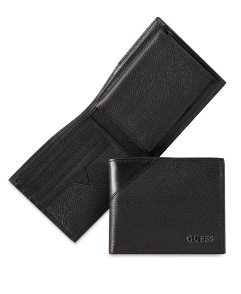 GUESS Men's Monterrey Billfold Wallet with Removable Passcase