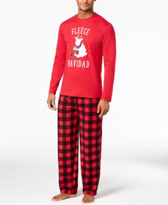 Family Pajamas - Matching  Men's Fleece Navidad Pajama Set, Created for Macy's