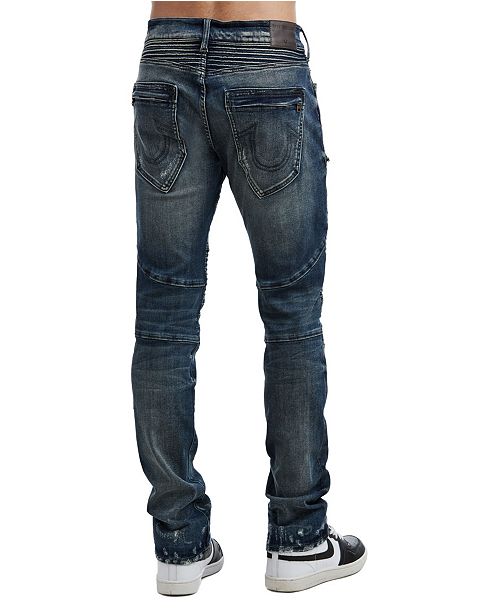 True Religion Men's Rocco Classic Moto Jeans & Reviews - Men - Macy's
