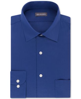 Men's Classic/Regular Fit Stretch Wrinkle Free Sateen Dress Shirt