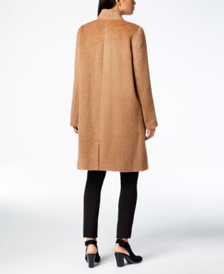 Eileen Fisher Alpaca Blend Stand-Collar Coat