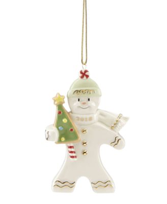 Lenox - 2018 Gingerbread Greetings Ornament