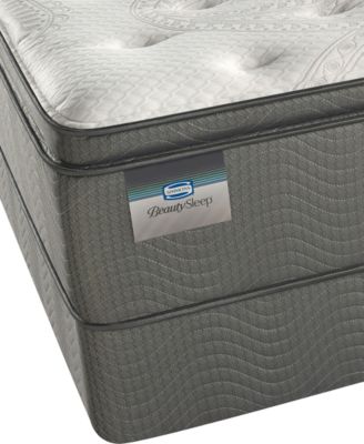 Beautyrest - 14" Sun Valley Plush Pillow Top Mattress Set- King