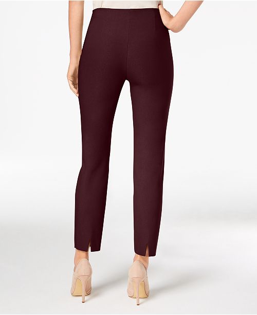 Charter Club Womens Chelsea Tummy Control Skinny Leg Ankle Pants Brown Size 4 main image 0