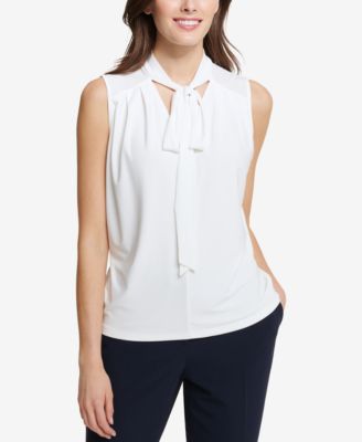 Tommy Hilfiger - Tie-Neck Shell