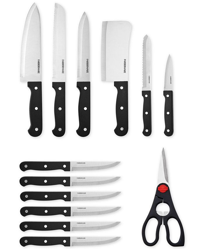 Farberware 15Pc. Knife & EdgeKeeper Block Set Macy's