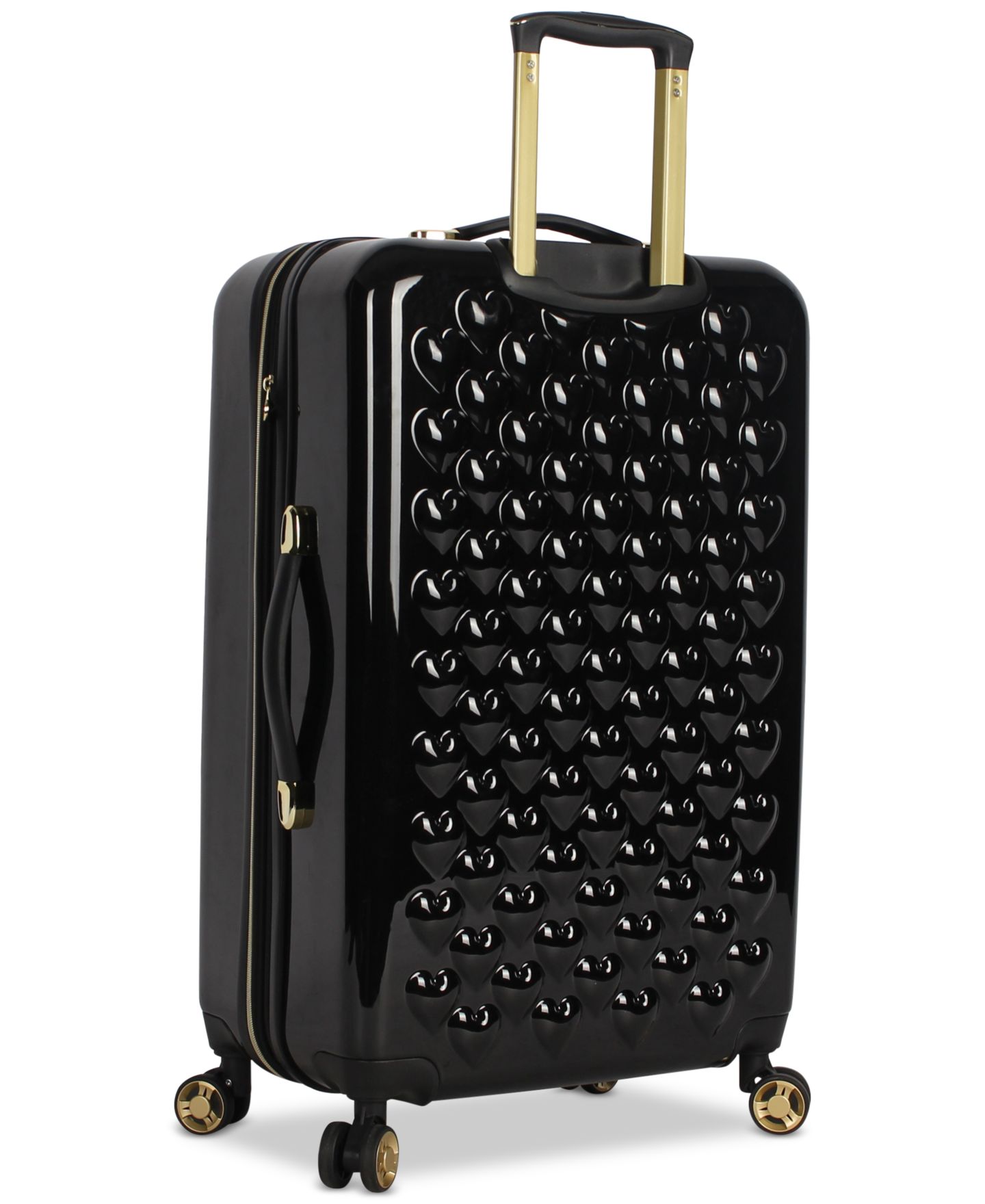 Чемодан Betsey Johnson Heart To Heart Check-In Spinner, цвет: Чёрный — фото 3