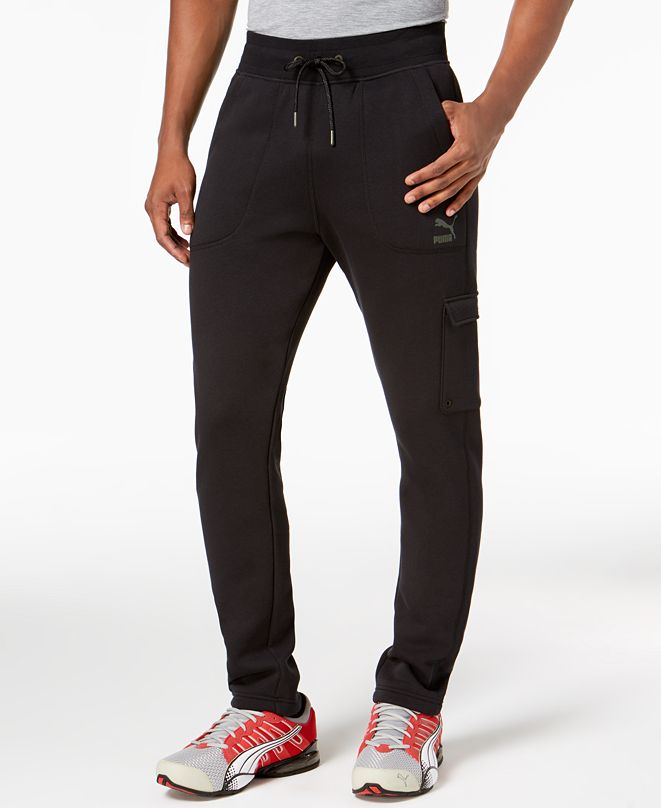 Puma Men's Fleece Cargo Joggers & Reviews - All Activewear - Men - Macy's