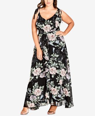 CITY CHIC - Trendy Plus Size Floral-Print Maxi Dress