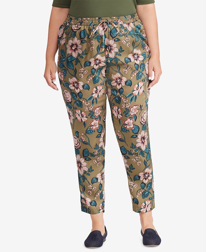 Lauren Ralph Lauren Plus Size FloralPrint Twill Pants Macy's