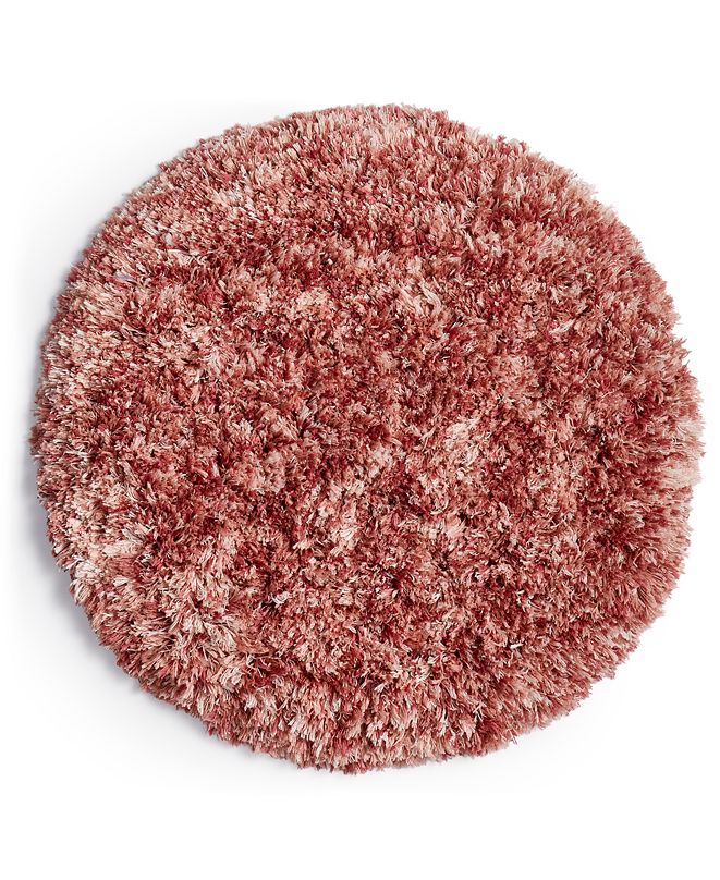 Martha Stewart Collection Marled 24" Round Bath Rug, Created for Macy's