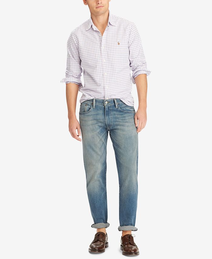Polo Ralph Lauren Men's Big & Tall Hampton Relaxed Straight Jeans - Macy's