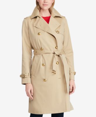 ralph lauren twill trench coat