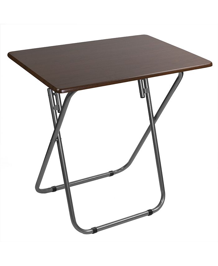 Home Basics Tv Jumbo Folding Table, Cherry Macy's