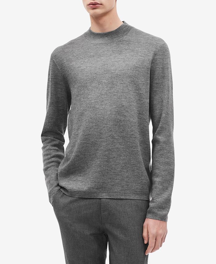 Calvin Klein Men's Mock-Neck Sweater & Reviews - Sweaters - Men - Macy's